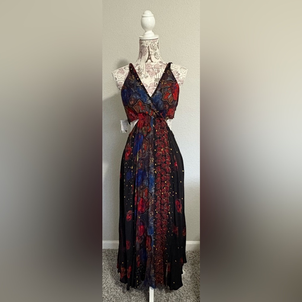 Free People Multicolor Floral Maxi Dress